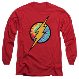 Flash, The Tie Dye Flash Logo - Men's Long Sleeve T-Shirt Men's Long Sleeve T-Shirt The Flash   