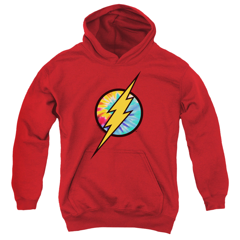 Flash, The Tie Dye Flash Logo - Youth Hoodie Youth Hoodie (Ages 8-12) The Flash   