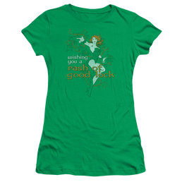 Justice League Rash Of Good Luck Juniors T-Shirt Juniors T-Shirt DC Comics   
