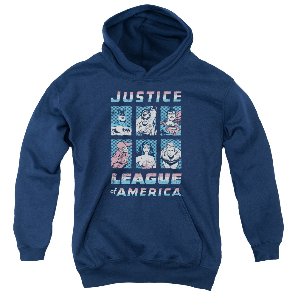 Justice League American League - Youth Hoodie Youth Hoodie (Ages 8-12) Justice League   