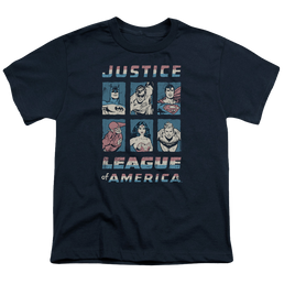 Justice League American League - Youth T-Shirt Youth T-Shirt (Ages 8-12) Justice League   