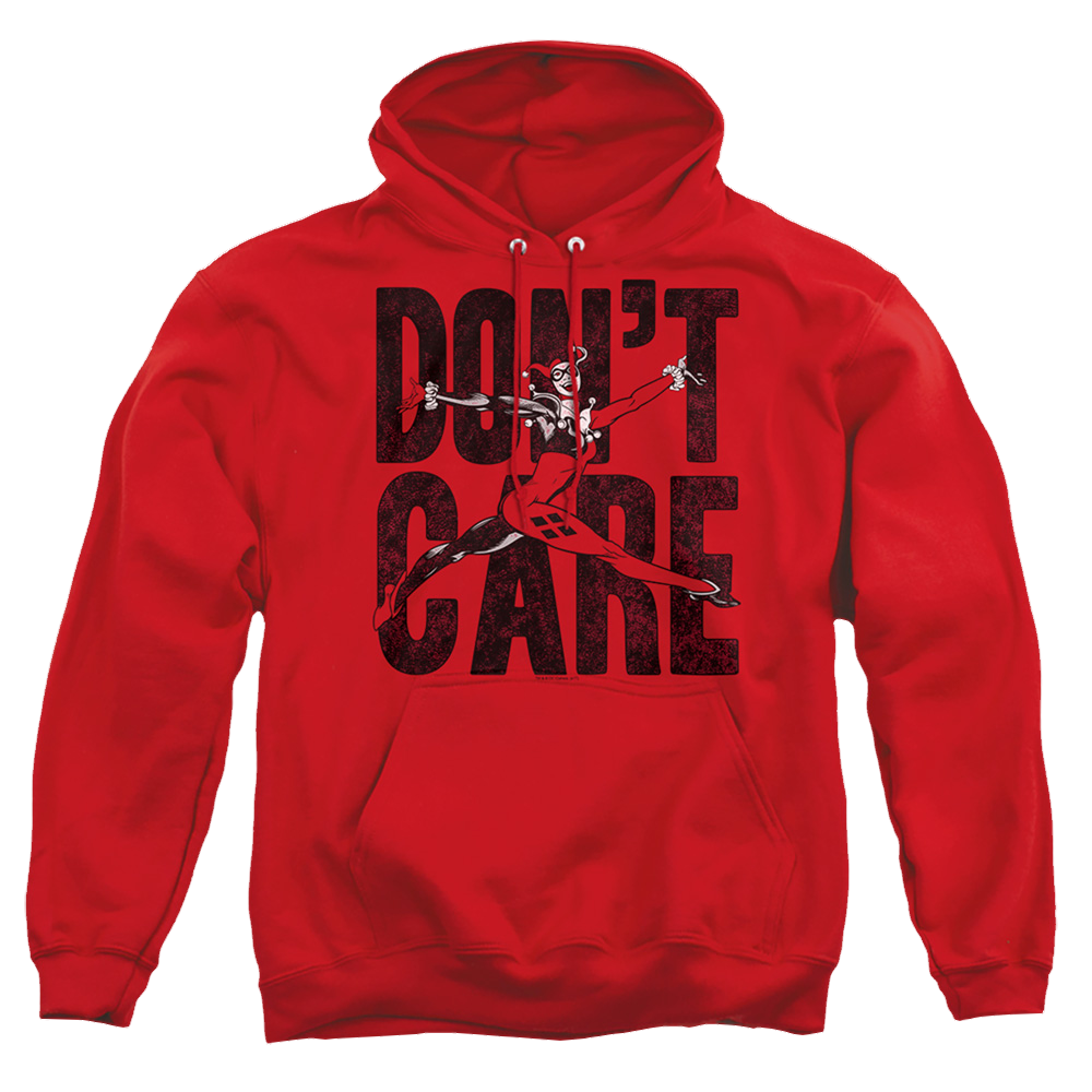 Harley Quinn Don’T Care - Pullover Hoodie Pullover Hoodie Harley Quinn   