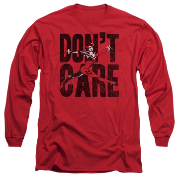 Harley Quinn Don’T Care - Men's Long Sleeve T-Shirt Men's Long Sleeve T-Shirt Harley Quinn   