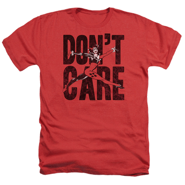 Harley Quinn Don’T Care - Men's Heather T-Shirt Men's Heather T-Shirt Harley Quinn   
