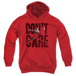 Harley Quinn Don’T Care - Youth Hoodie Youth Hoodie (Ages 8-12) Harley Quinn   
