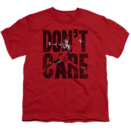 Harley Quinn Don’T Care - Youth T-Shirt Youth T-Shirt (Ages 8-12) Harley Quinn   