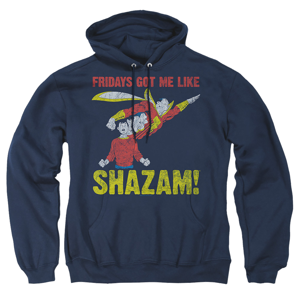 Justice League Fridays Got Me Like Pullover Hoodie Pullover Hoodie Shazam   