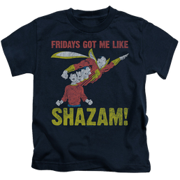 Shazam Fridays Got Me Like - Kid's T-Shirt Kid's T-Shirt (Ages 4-7) Shazam   