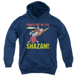 Shazam Fridays Got Me Like - Youth Hoodie Youth Hoodie (Ages 8-12) Shazam   