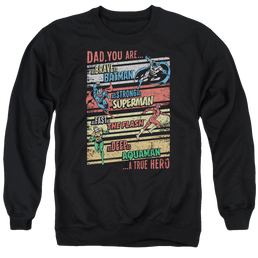 Justice League A True Hero Men's Crewneck Sweatshirt Men's Crewneck Sweatshirt Wonder Woman   
