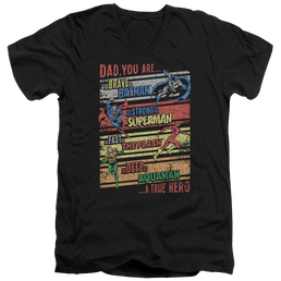 Justice League A True Hero Men's V-Neck T-Shirt Men's V-Neck T-Shirt Wonder Woman   