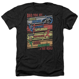 Justice League A True Hero Men's Heather T-Shirt Men's Heather T-Shirt Wonder Woman   
