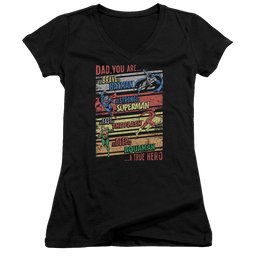 Justice League A True Hero Juniors V-Neck T-Shirt Juniors V-Neck T-Shirt Wonder Woman   