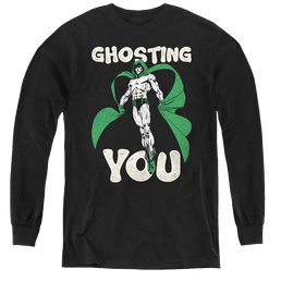 More Dc Characters Ghosting - Youth Long Sleeve T-Shirt Youth Long Sleeve T-Shirt DC Comics   
