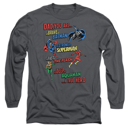 Justice League Dad Hero Men's Long Sleeve T-Shirt Men's Long Sleeve T-Shirt Justice League   