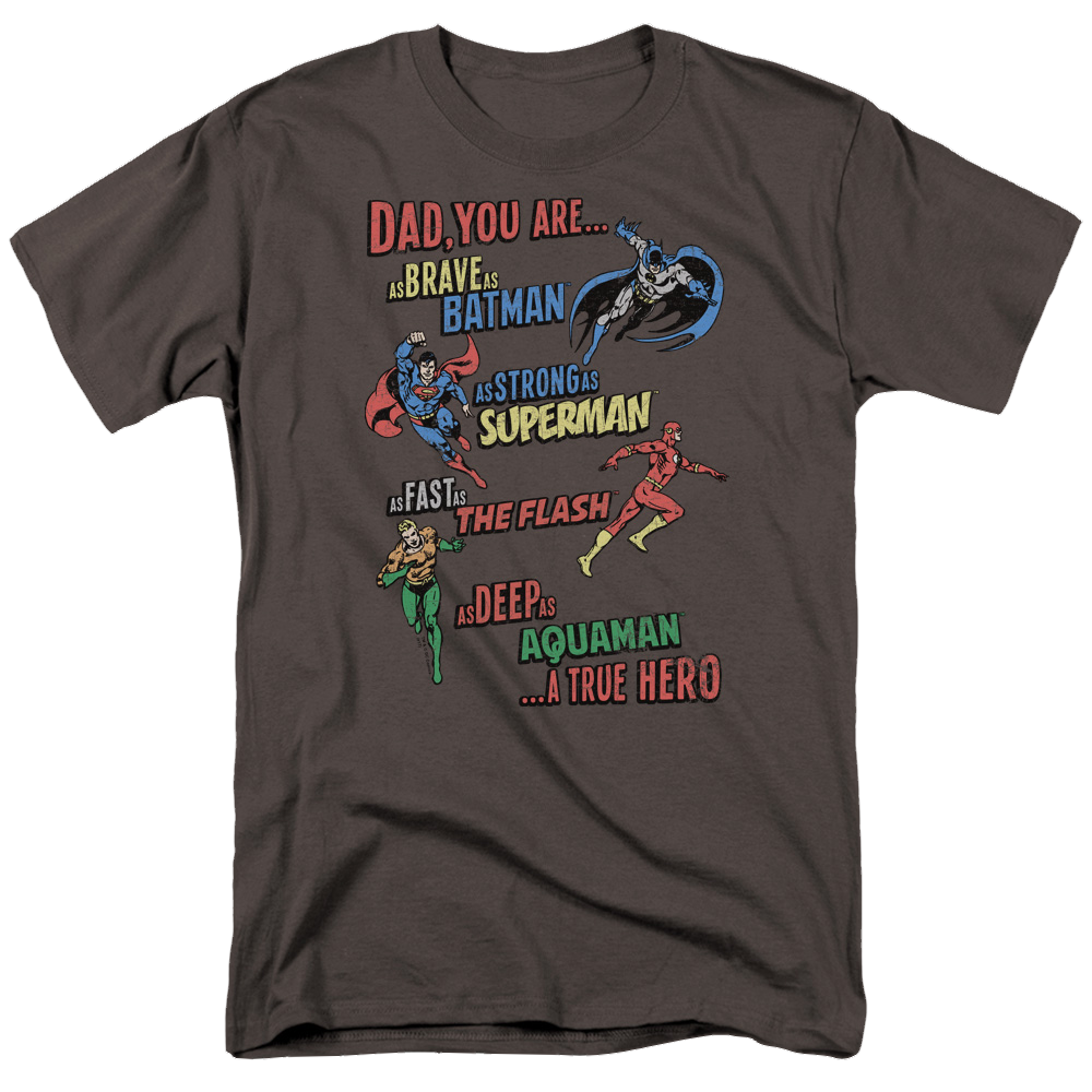 Justice League Dad Hero Men's Regular Fit T-Shirt Men's Regular Fit T-Shirt Justice League   