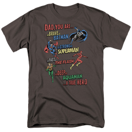 Justice League Dad Hero Men's Regular Fit T-Shirt Men's Regular Fit T-Shirt Justice League   