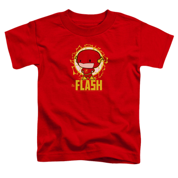 Red toddler t-shirt with Flash Chibi graphic