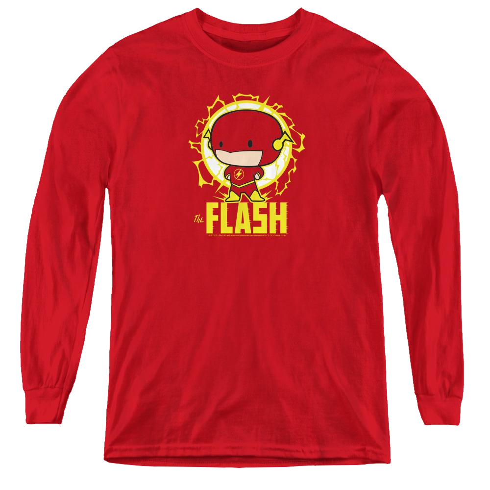 Flash, The Flash Chibi - Youth Long Sleeve T-Shirt Youth Long Sleeve T-Shirt The Flash   