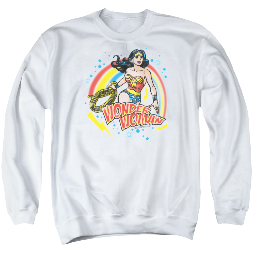 Wonder Woman Wonder Airbrush - Men's Crewneck Sweatshirt Men's Crewneck Sweatshirt Wonder Woman   