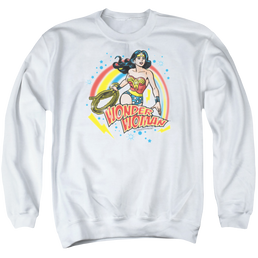 Wonder Woman Wonder Airbrush - Men's Crewneck Sweatshirt Men's Crewneck Sweatshirt Wonder Woman   