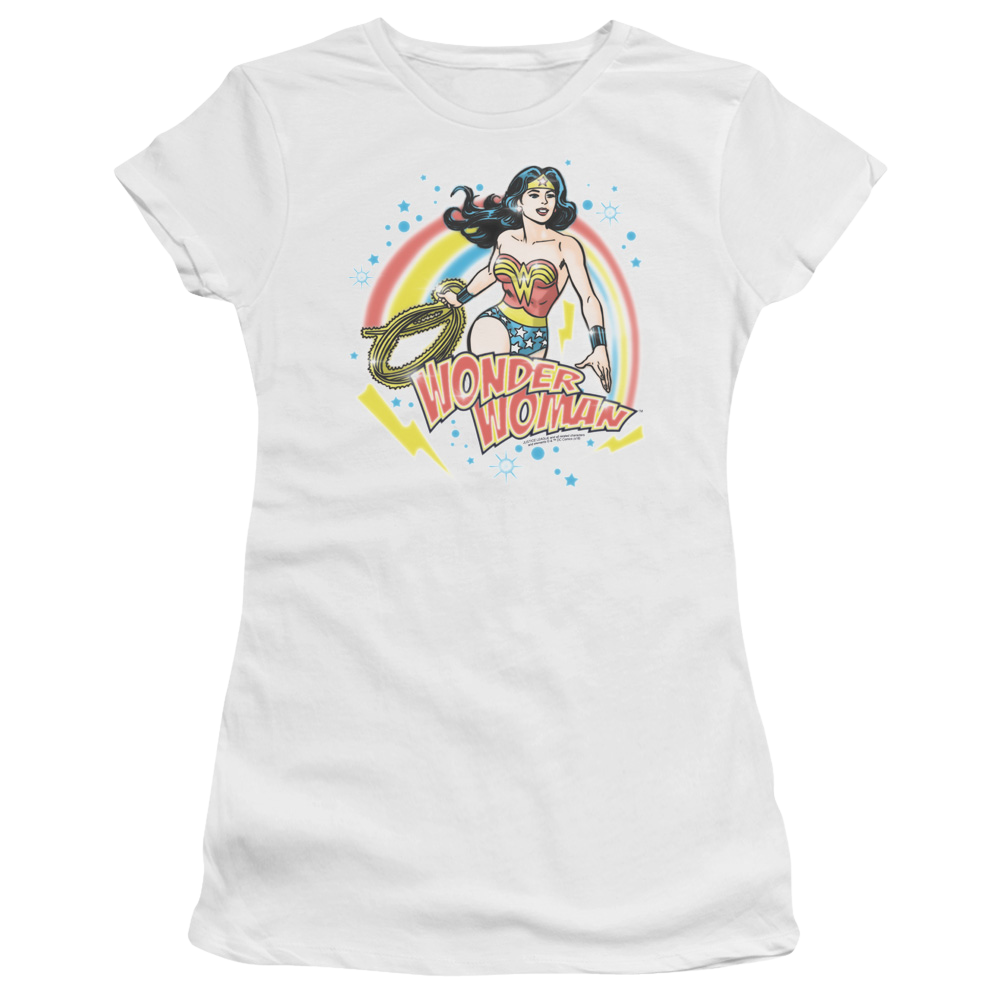 Wonder Woman Wonder Airbrush - Juniors T-Shirt Juniors T-Shirt Wonder Woman   