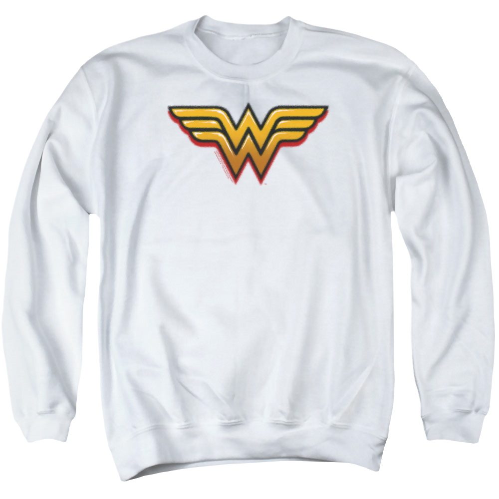Wonder Woman Airbrush Ww - Men's Crewneck Sweatshirt Men's Crewneck Sweatshirt Wonder Woman   