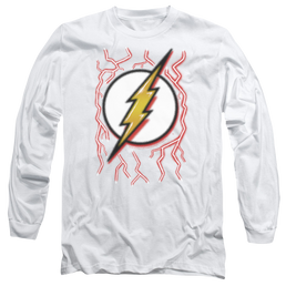 Flash, The Airbrush Bolt - Men's Long Sleeve T-Shirt Men's Long Sleeve T-Shirt The Flash   