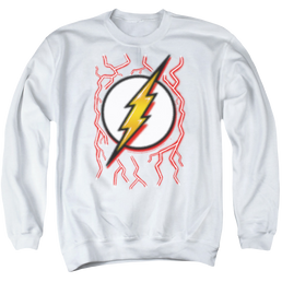 Flash, The Airbrush Bolt - Men's Crewneck Sweatshirt Men's Crewneck Sweatshirt The Flash   