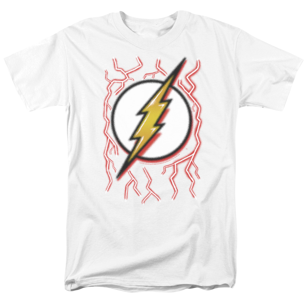 Flash, The Airbrush Bolt - Men's Regular Fit T-Shirt Men's Regular Fit T-Shirt The Flash   