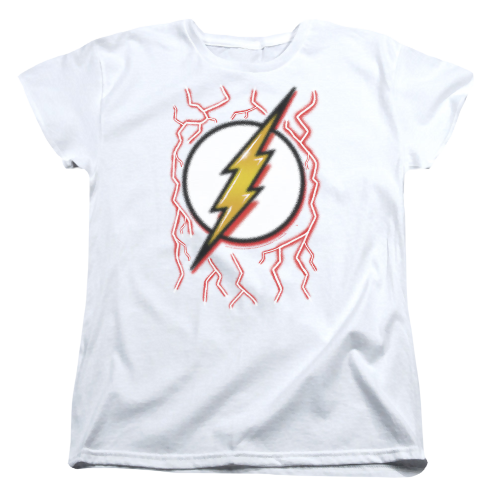 Flash, The Airbrush Bolt - Women's T-Shirt Women's T-Shirt The Flash   