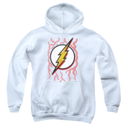 Flash, The Airbrush Bolt - Youth Hoodie Youth Hoodie (Ages 8-12) The Flash   