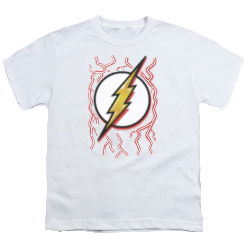 Flash, The Airbrush Bolt - Youth T-Shirt Youth T-Shirt (Ages 8-12) The Flash   