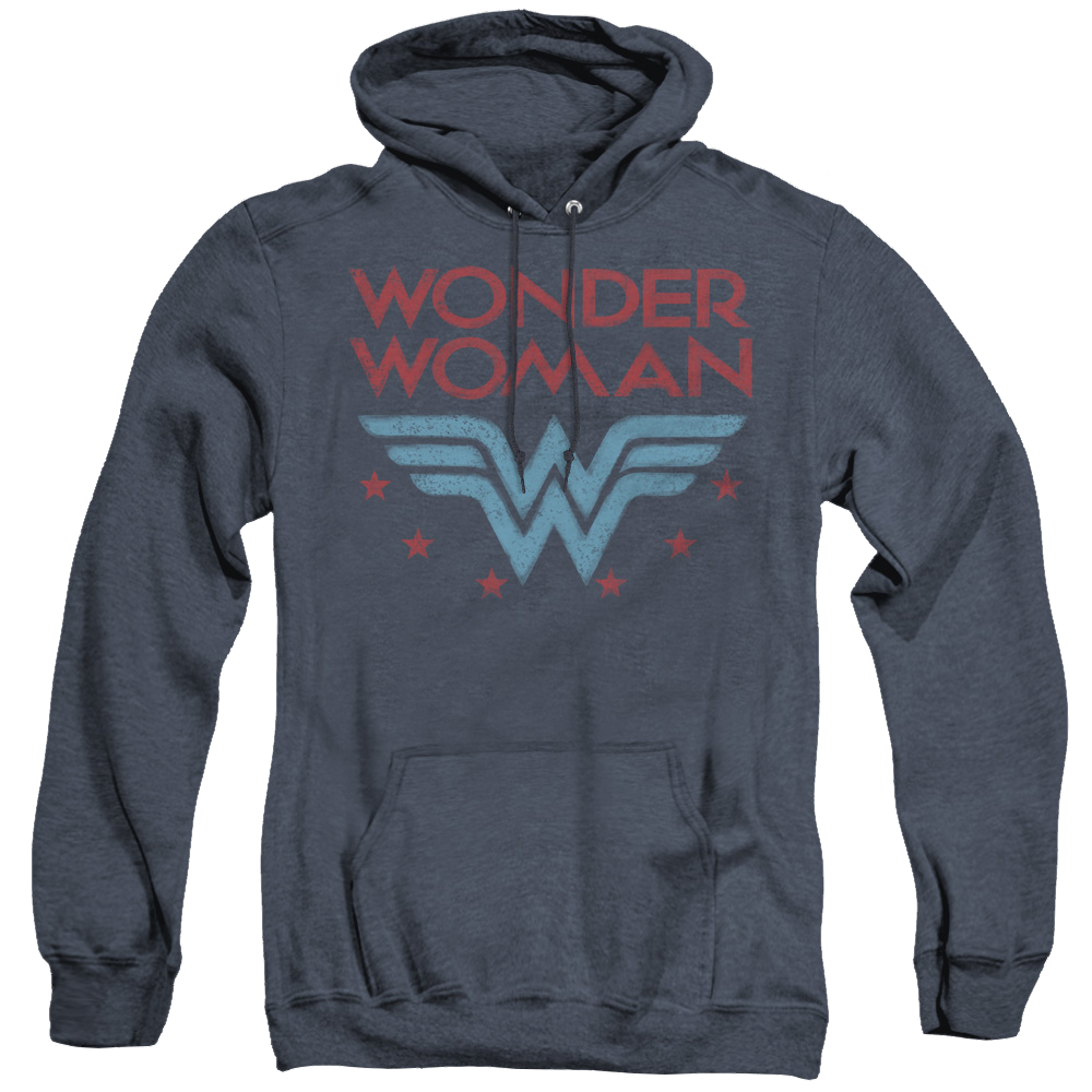 Wonder Woman Wonder Stars - Heather Pullover Hoodie Heather Pullover Hoodie Wonder Woman   