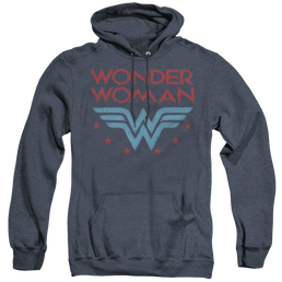 Wonder Woman Wonder Stars - Heather Pullover Hoodie Heather Pullover Hoodie Wonder Woman   
