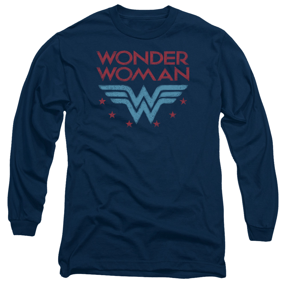 Wonder Woman Wonder Stars - Men's Long Sleeve T-Shirt Men's Long Sleeve T-Shirt Wonder Woman   