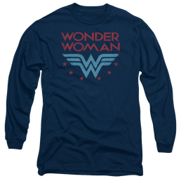 Wonder Woman Wonder Stars - Men's Long Sleeve T-Shirt Men's Long Sleeve T-Shirt Wonder Woman   