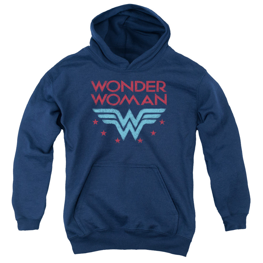 Wonder Woman Wonder Stars - Youth Hoodie Youth Hoodie (Ages 8-12) Wonder Woman   