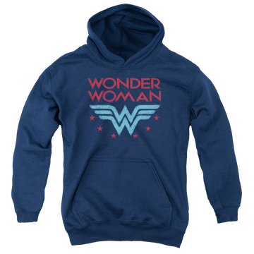 Wonder Woman Wonder Stars - Youth Hoodie Youth Hoodie (Ages 8-12) Wonder Woman   