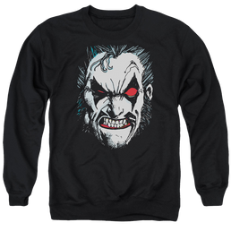 Justice League In Lo Face Men's Crewneck Sweatshirt Men's Crewneck Sweatshirt Lobo   