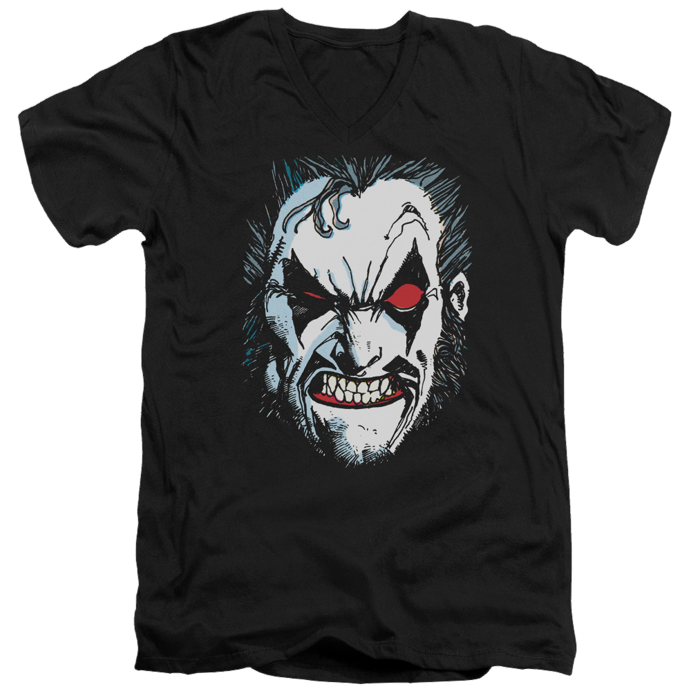 Justice League In Lo Face Men's V-Neck T-Shirt Men's V-Neck T-Shirt Lobo   