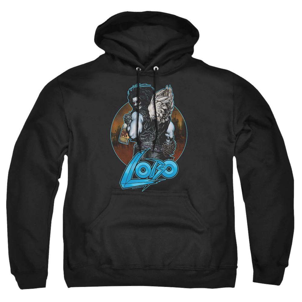 Justice League Gut Rot Pullover Hoodie Pullover Hoodie Lobo   