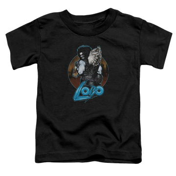 Black toddler t-shirt with Lobo Gut Rot graphic