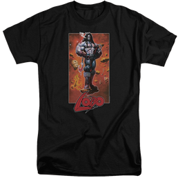 Justice League Lobo Pose Men's Tall Fit T-Shirt Men's Tall Fit T-Shirt Lobo   