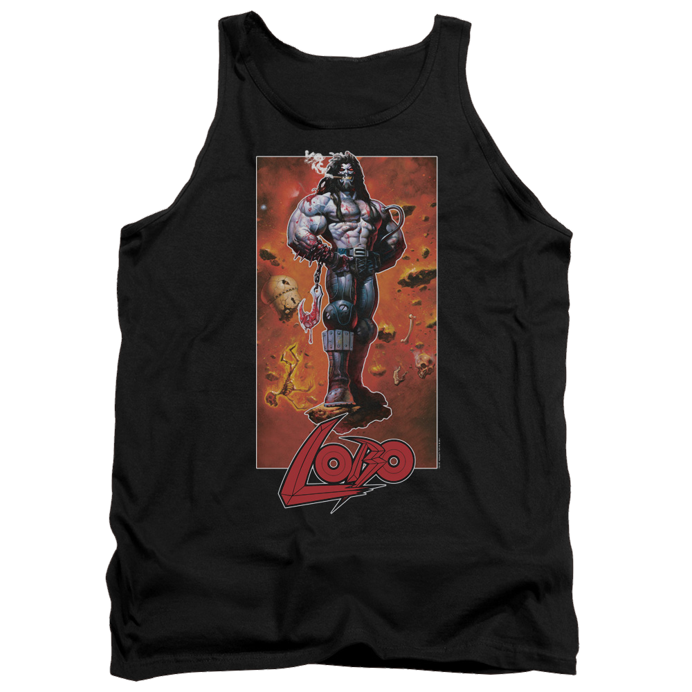 Justice League Lobo Pose Men's Tank Men's Tank Lobo   