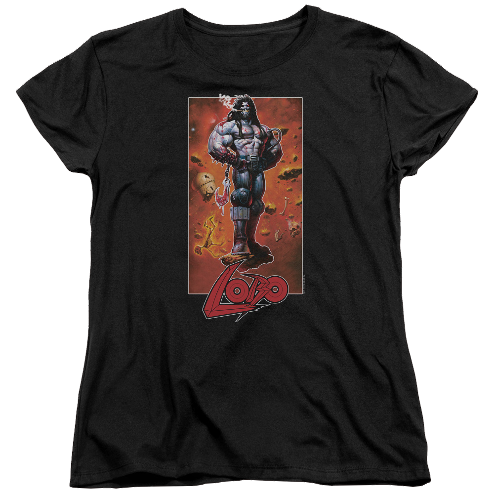 Justice League Lobo Pose Women's T-Shirt Women's T-Shirt Lobo   