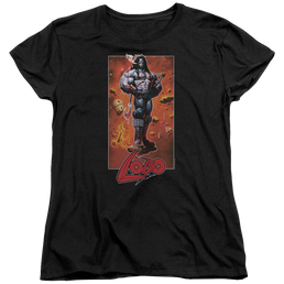 Justice League Lobo Pose Women's T-Shirt Women's T-Shirt Lobo   