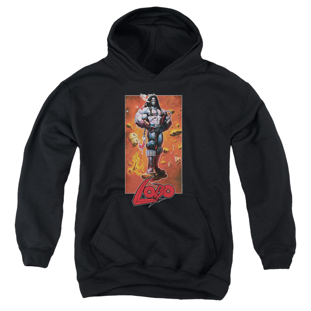Lobo Lobo Pose - Youth Hoodie Youth Hoodie (Ages 8-12) Lobo   
