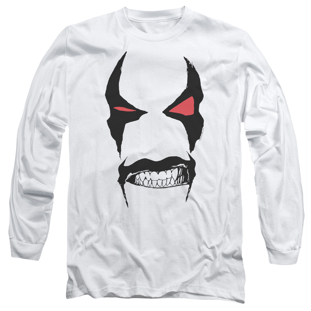 Justice League Lobo Face Men's Long Sleeve T-Shirt Men's Long Sleeve T-Shirt Lobo   