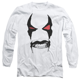 Justice League Lobo Face Men's Long Sleeve T-Shirt Men's Long Sleeve T-Shirt Lobo   